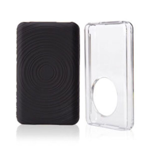 GnarlyFish Clear Hard Shell Case and Silicone Skin for iPod Classic 2 Pack