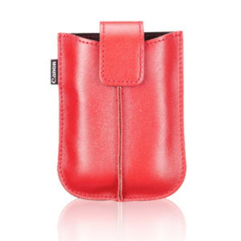 Canon Leather Camera Case Red