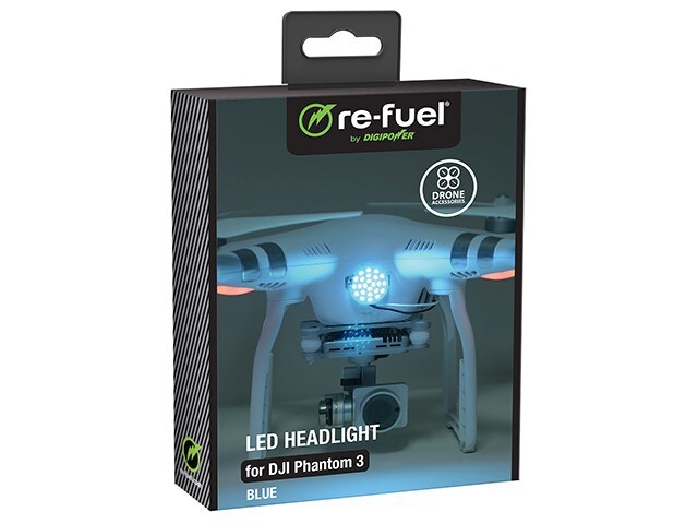 Digipower Re Fuel LED Headlight for DJI Phantom 3 Blue