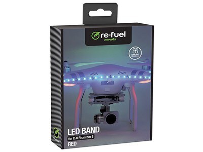 Digipower Re-Fuel LED Band for DJI Phantom 3 - Red