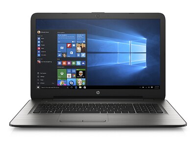 HP 17-x010ca 17.3” Laptop with Intel® N3710, 1TB HDD, 8GB RAM & Windows 10 Home - Silver