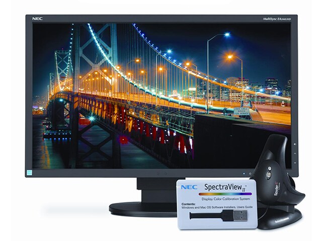 NEC EA244UHD BK SV 24â€� Widescreen LED IPS 4K Monitor Black