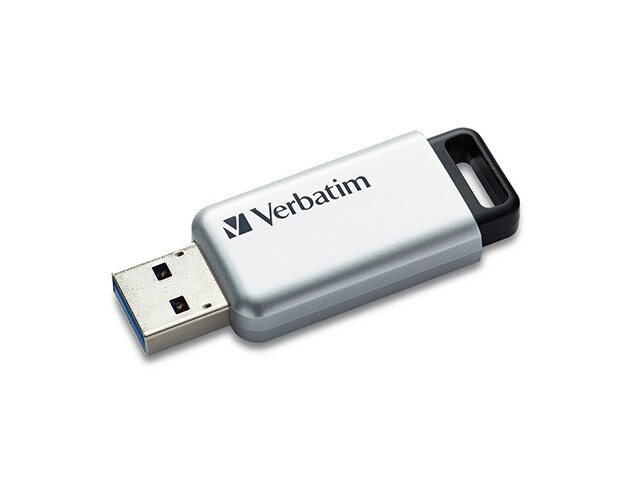 Verbatim Store â€˜nâ€™ GoÂ® Secure Pro 32GB USB 3.0 Flash Drive Silver