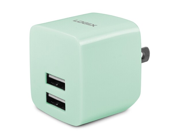 LOGiiX Power Cube Rapide 2.4A USB Wall Charger Mint