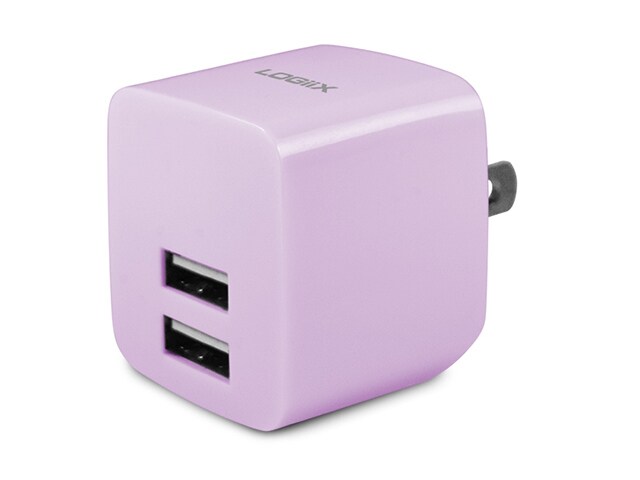 LOGiiX Power Cube Rapide 2.4A USB Wall Charger Lavender