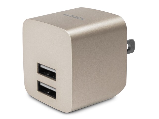 LOGiiX Power Cube Rapide 2.4A USB Wall Charger Gold