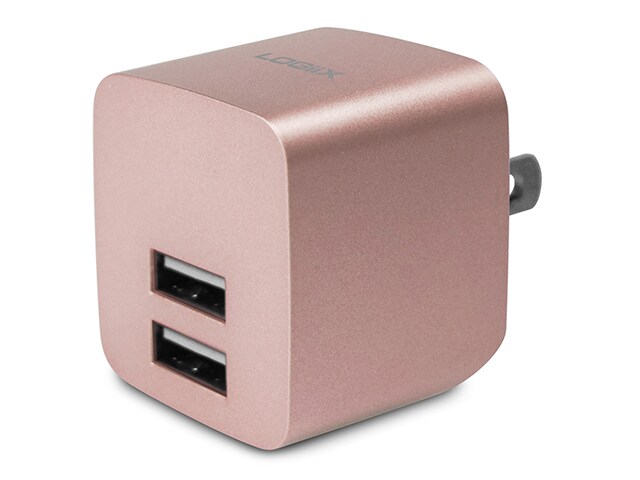 LOGiiX Power Cube Rapide 2.4A USB Wall Charger Rose Gold