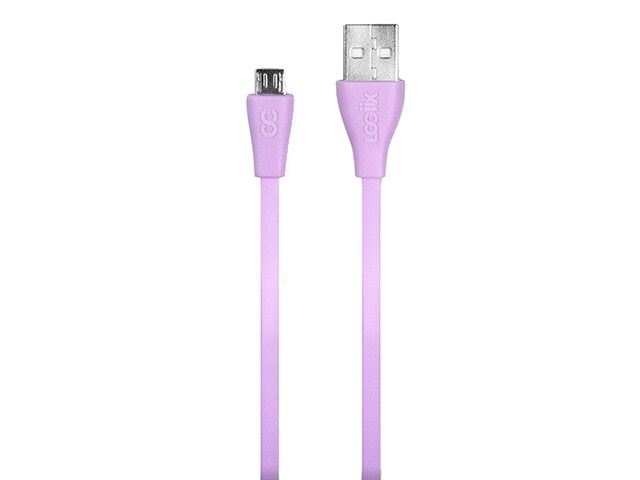 LOGiiX Flat Flex Micro USB Limited Edition Cable Lavender