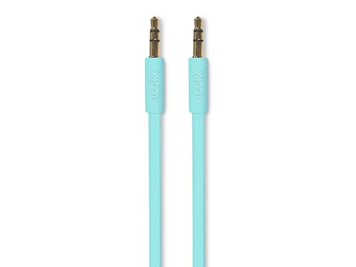 LOGiiX 1.5m (4.9’) Flat Flex Limited Edition 3.5mm Auxiliary Cable - Mint