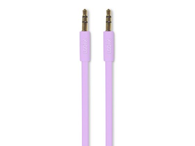 LOGiiX 1.5m (4.9’) Flat Flex Limited Edition 3.5mm Auxiliary Cable - Lavender