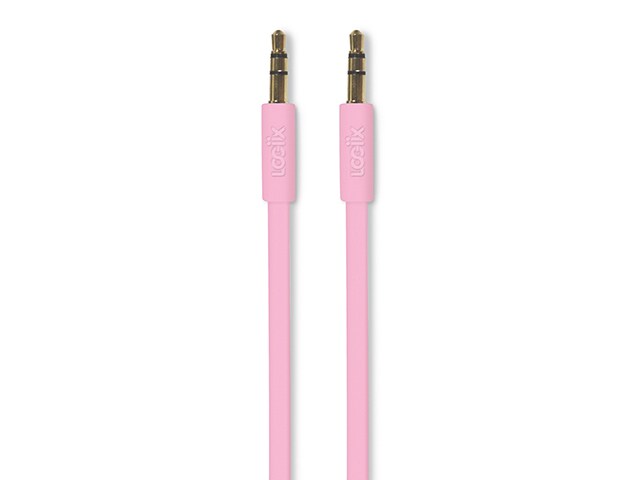 LOGiiX 1.5m 4.9â€™ Flat Flex Limited Edition 3.5mm Auxiliary Cable Rose