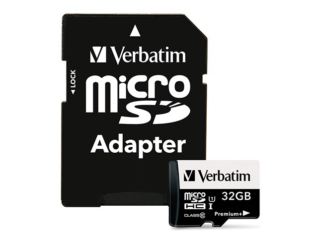 Verbatim 32GB Class 10 Premium plus 533X microSDHC Memory Card with Adapter