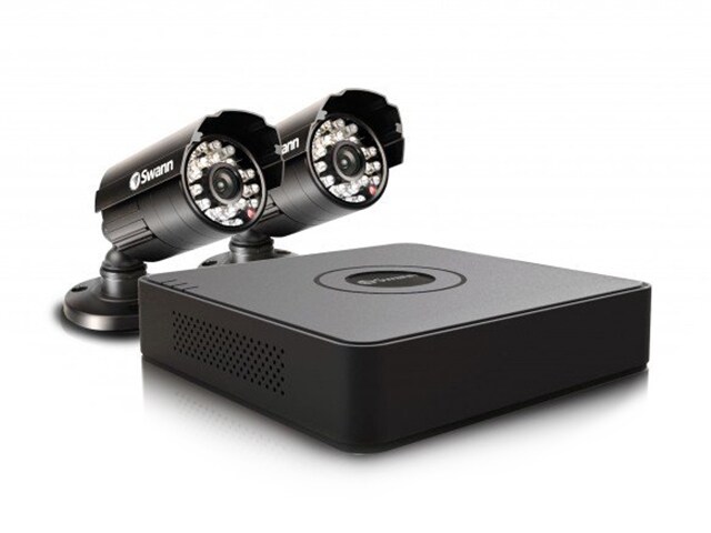 Swann Alpha SWDVK 4ALP12 Indoor Outdoor Day Night 4 Channel Security System with 500GB DVR and 2 Weatherproof Cameras