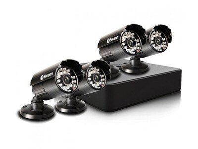 Swann Alpha SWDVK-4ALP14 Indoor & Outdoor Day & Night 4-Channel Security System with 500GB DVR and 4 Weatherproof Cameras  