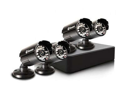 Swann Alpha SWDVK-8ALP14 Indoor & Outdoor Day & Night 8-Channel Security System with 500GB DVR and 4 Weatherproof Cameras  