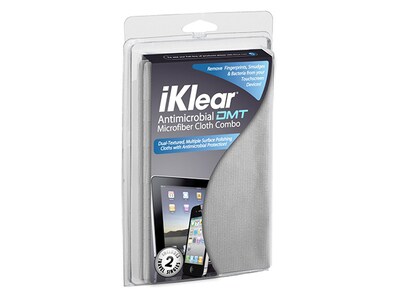 iKlear IK-DMT Antimicrobacterial Microfiber Cloth - Grey