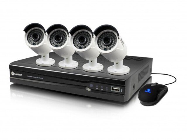 Swann SWNVK 873004 8 Channel 2TB HDD Network Video Recorder with 4 x NHD 815 Cameras