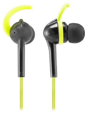 Wicked Audio Fang Earbuds with In Line Microphone Black Lime