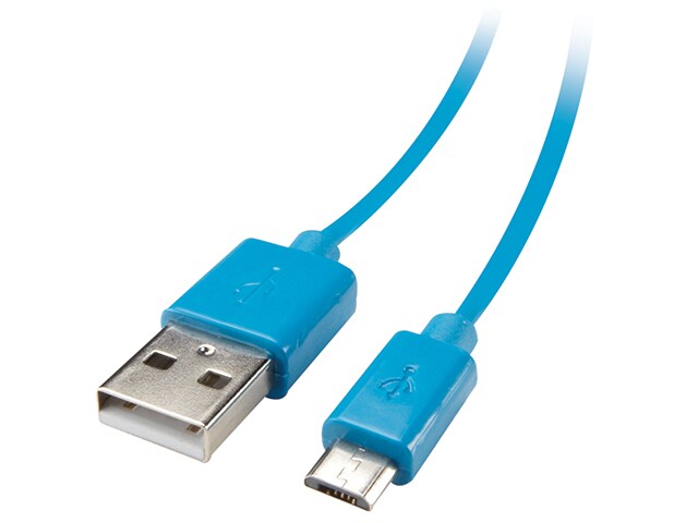 Nexxtech 1.2m 4â€™ Micro USB Cable Blue