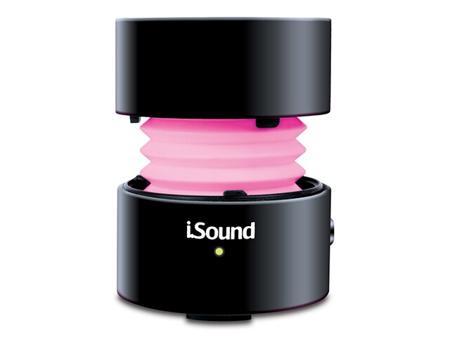 iSound Fire Glow Portable Rechargeable Speaker Black