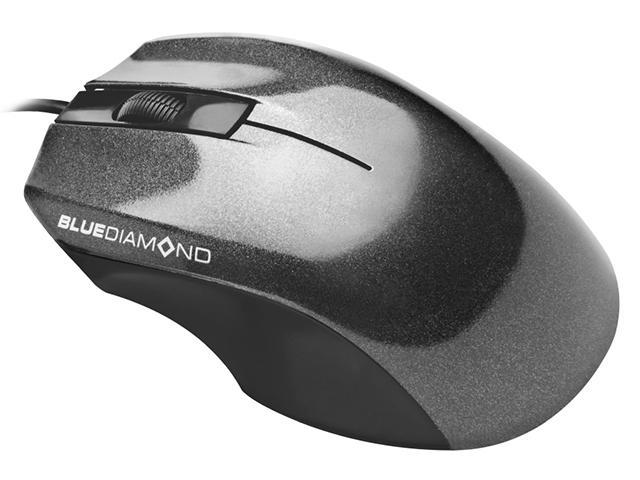 BlueDiamond Track Basic Wired Mouse Silver