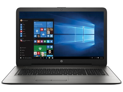 HP 17-y030ca 17.3” Laptop with AMD A10-9600P, 1TB HDD, 16GB RAM & Windows 10 - Silver