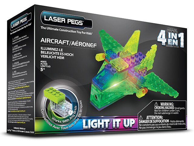 Laser Pegs Aircraft 4 In 1 Building Set