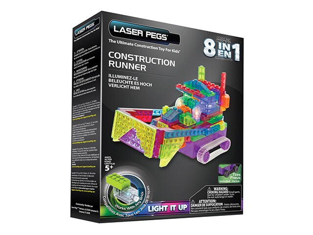 Laser Pegs Construction Runner 8 In 1 Building Set