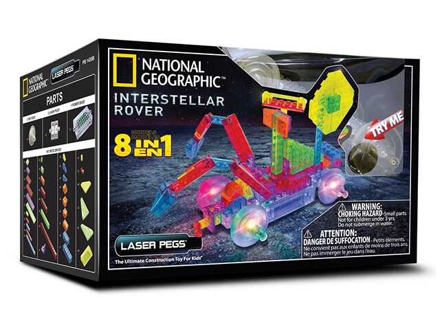 Laser Pegs National Geographic Interstellar Rover 8 In 1 Building Set