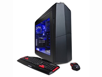 CyberPowerPC Gamer Xtreme GXI860 Gaming Desktop with Intel® i7-6700, 2TB HDD, 16GB RAM, Radeon RX480 & Windows 10 Home - Black