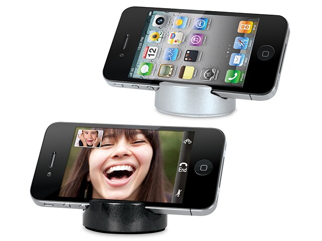 iSound Phone Stand 2 Pack Silver Black