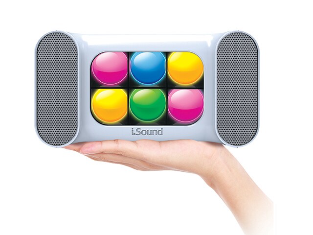 iSound iGlowSound Mini Dancing Light BluetoothÂ® Speaker White