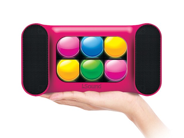 iSound iGlowSound Mini Dancing Light BluetoothÂ® Speaker Pink
