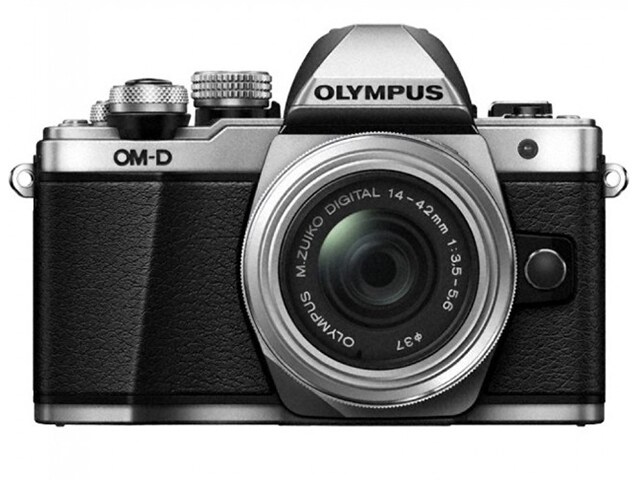 Olympus OM D E M10 Mark II 16MP Mirrorless Digital Camera with 14 42mm f 3.5 5.6 II R Lens Silver