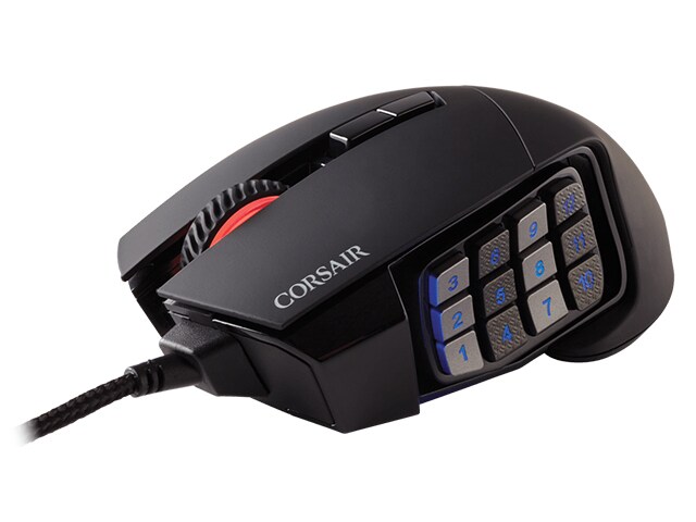Corsair Scimitar RBG Optical MOBA MMO Gaming Mouse Black
