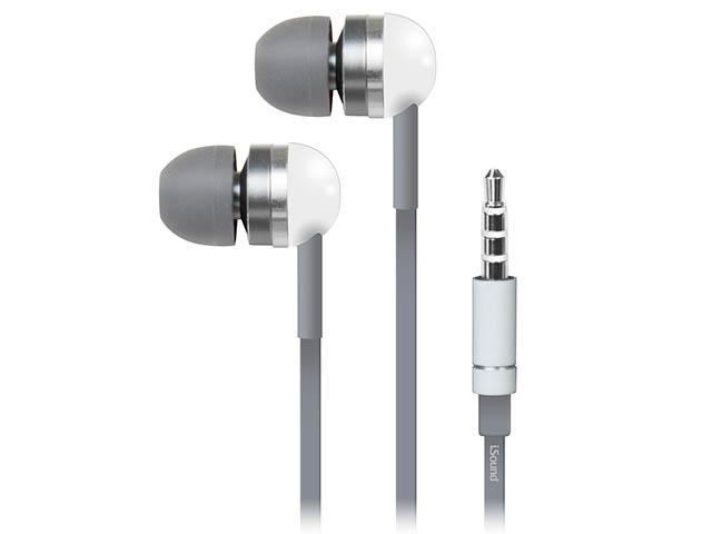 iSound EM 130 Earbuds with In Line Controls White Grey