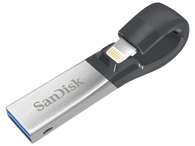 SanDisk iXpand 32GB USB 3.0 Flash Drive with Lightning Connector Black