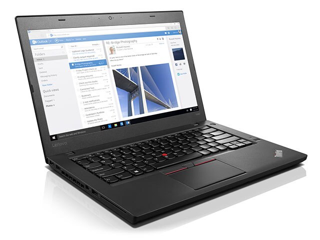 Lenovo ThinkPad T460 14â€� Laptop with IntelÂ® i5 6200U 500GB HDD 4GB RAM Windows 7 Pro Black
