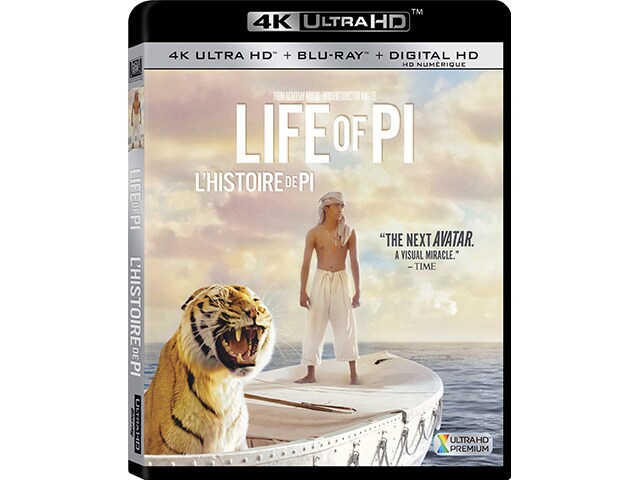 Life of Pi 4K UHD Blu ray