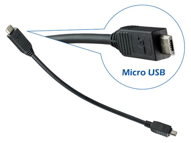SmoothTalker LJUSB1 0.19m 7.5â€� Micro USB Charging Dongles for Universal Charging Cradles Black