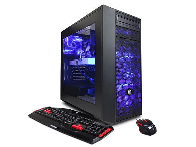 CyberPowerPC Gamer Ultra GUA590 Gaming Desktop with AMD FX 8320 1TB HDD 120GB SSD 16GB RAM GeForce GTX 1060 Windows 10