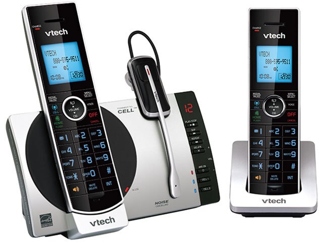 VTech DS6771 3 Cordless Phone with 2 Handsets Cordless Headset Connect to Cellâ„¢ Answering System