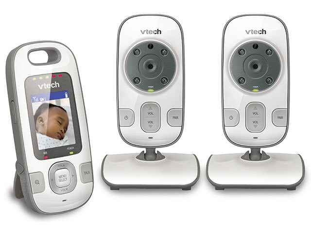 VTech VM312 2 Safe Sound Day Night Video and Audio Baby Monitor 2 Cameras
