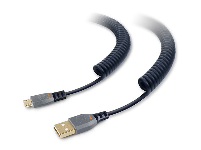 Tough Tested TT CC10 MICRO 3m 10â€™ Coiled Micro USB Cable