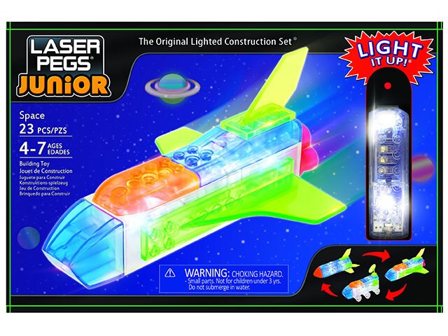 Laser Pegs Zippy Doâ€™s 3 in 1 Junior Space Building Set