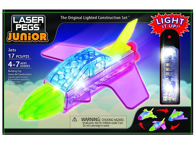 Laser Pegs Zippy Doâ€™s 3 in 1 Junior Jets Building Set