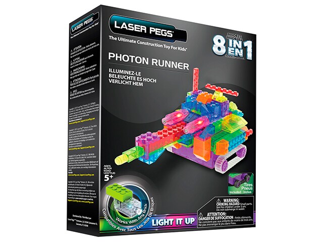 Laser Pegs 8 in 1 Photon Runner Construction Brick Kit