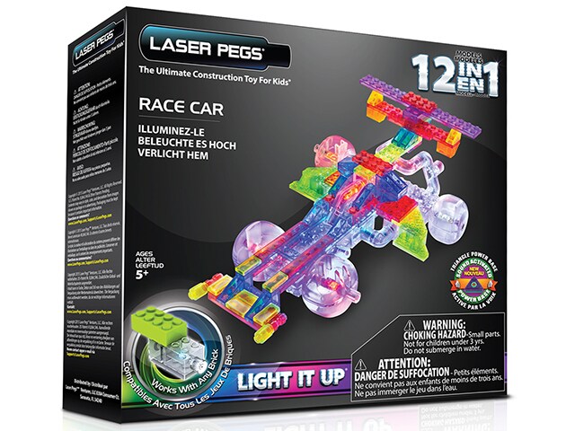 Laser Pegs 12 in 1 Indy Car Construction Brick Kit