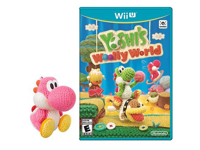 Yoshi s Woolly World for Nintendo Wii U with Pink Yarn Yoshi Amiibo