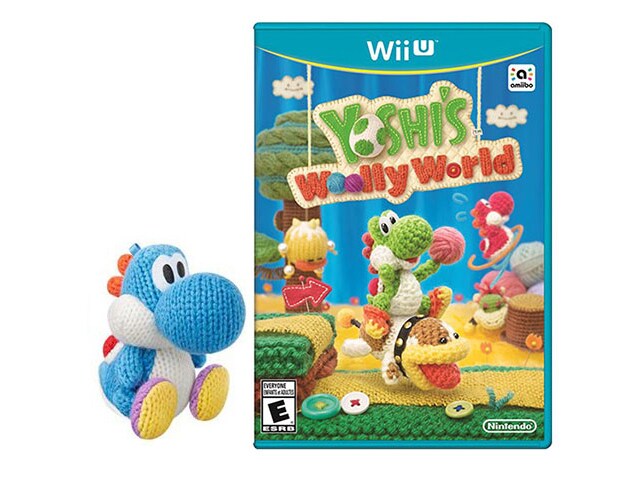 Yoshi s Woolly World for Nintendo Wii U with Blue Yarn Yoshi Amiibo